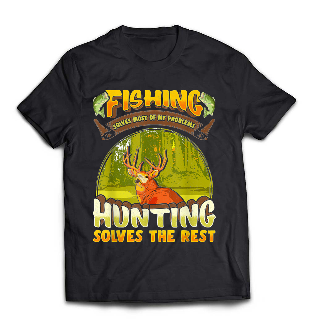 Funny Fishing and Hunting Gift T-Shirt: The Perfect Blend for Outdoor Enthusiasts